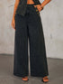 'Rylee' Vest and Wide Leg Jeans Denim Set - Celes Fashion